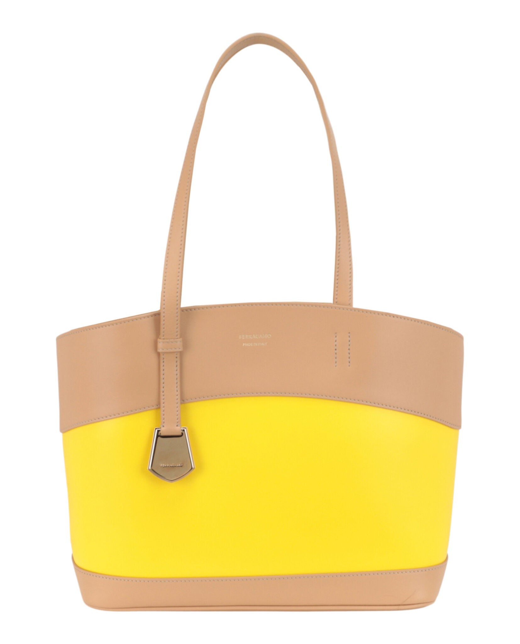 Ferragamo Womens Charming Meduim Leather Tote Bag
