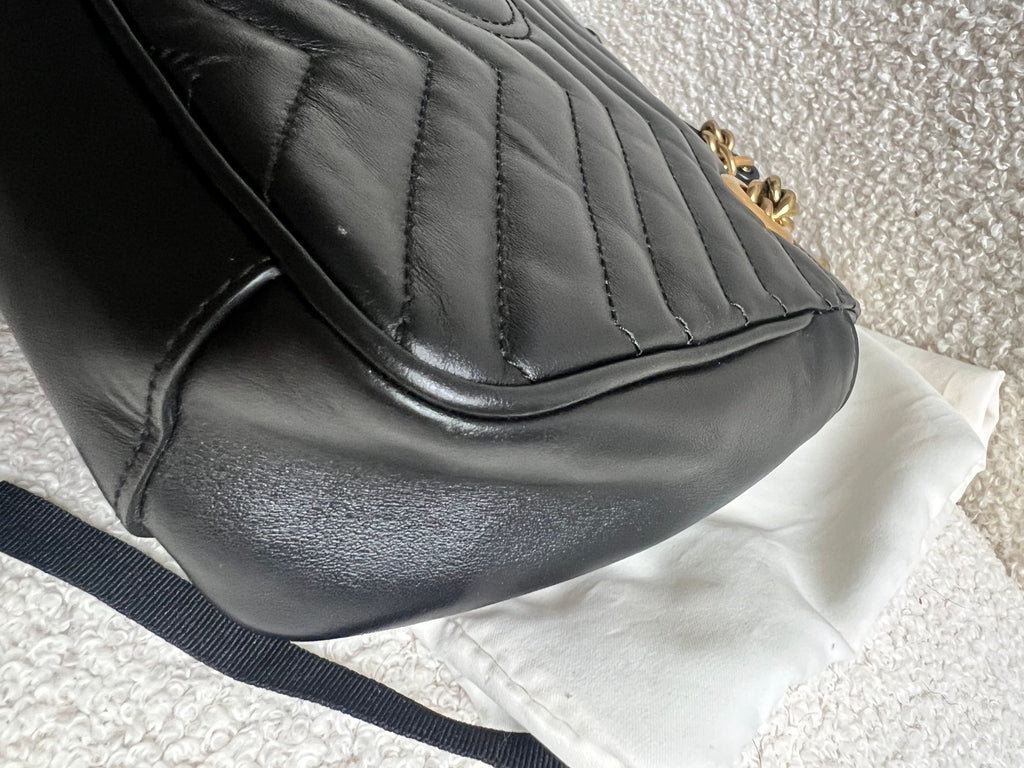Gucci GG Black Marmont Small Shoulder Bag (RRP £2070)