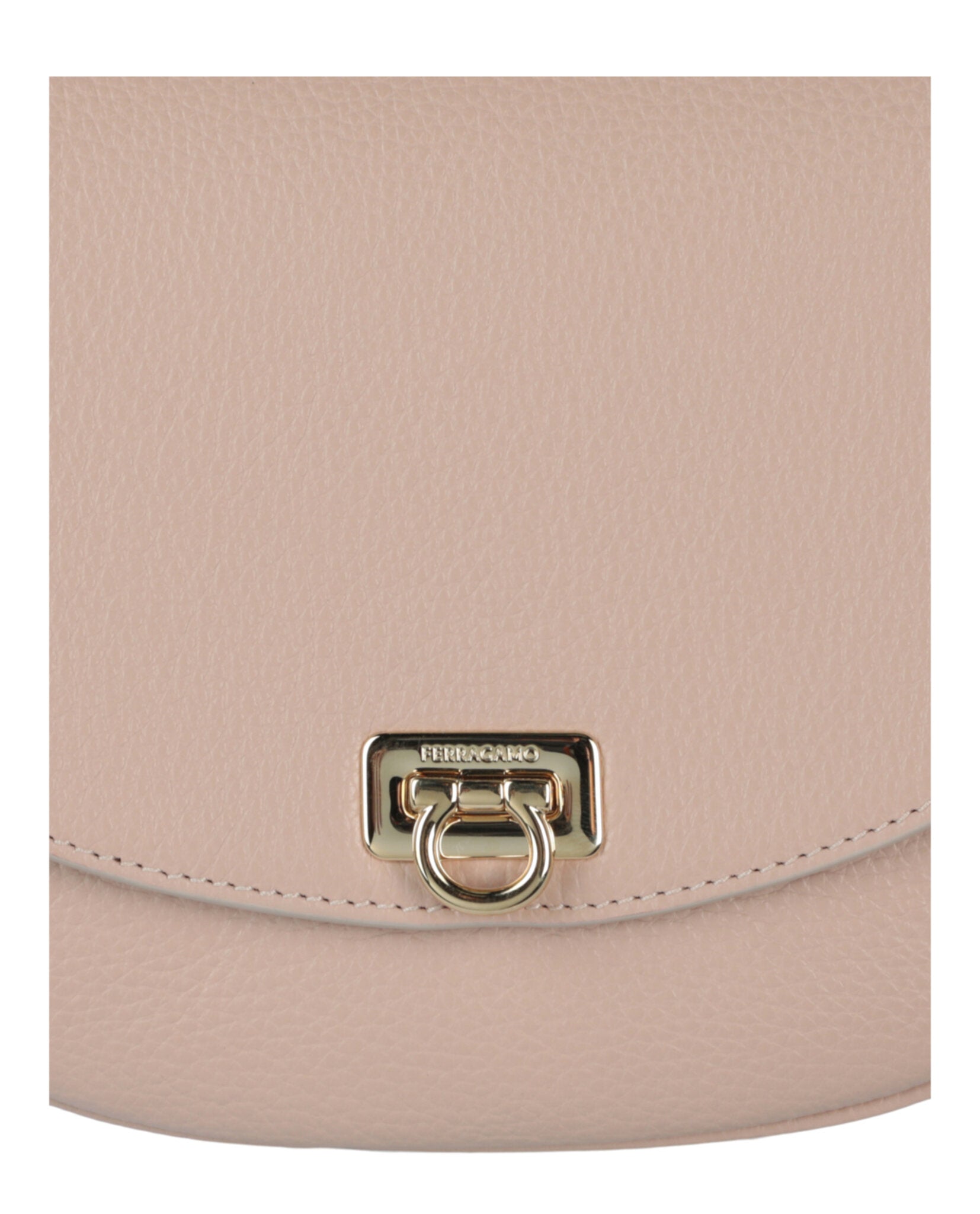 Ferragamo Womens Gancini Buckle Crossbody Bag