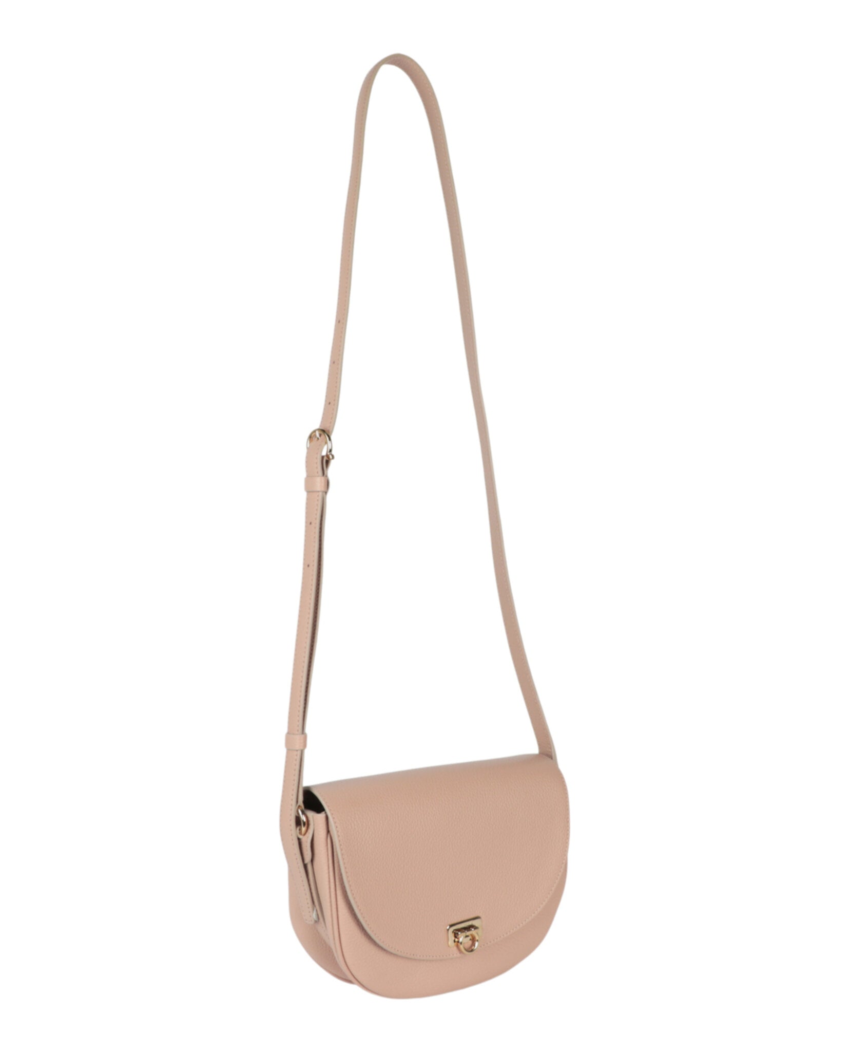 Ferragamo Womens Gancini Buckle Crossbody Bag