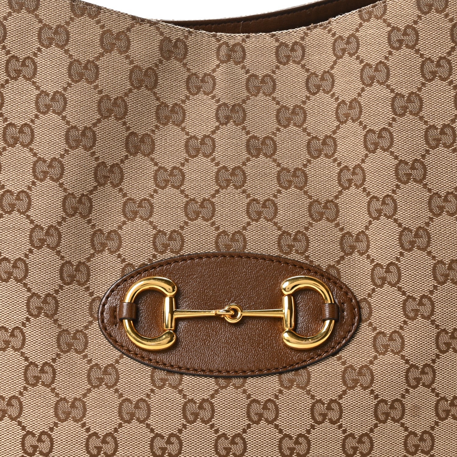 Monogram New Sakai Calfskin Lux Horsebit 1955 Tote Bag Beige Ebony Brown Sugar