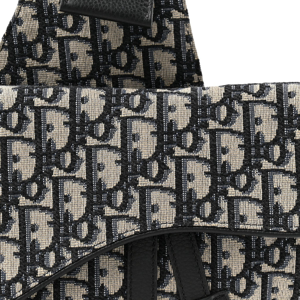 Oblique Mens Saddle Bag Blue
