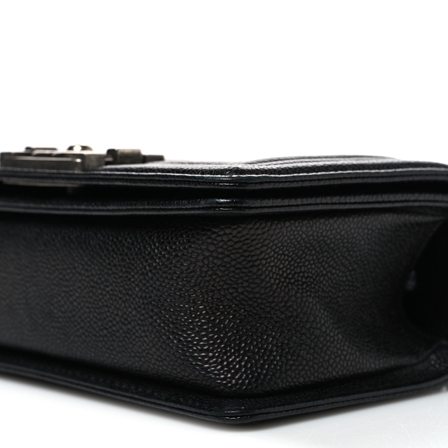 Caviar Quilted Small Boy Flap Black