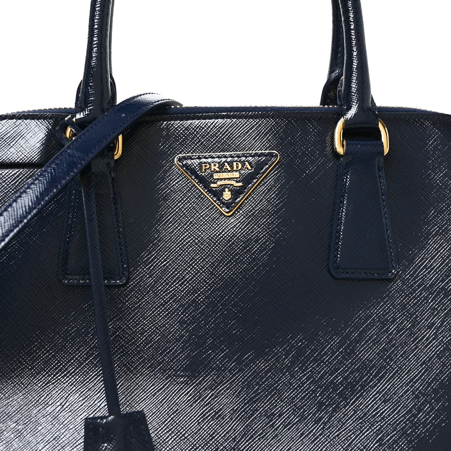 Saffiano Vernice Medium Open Promenade Tote Royal