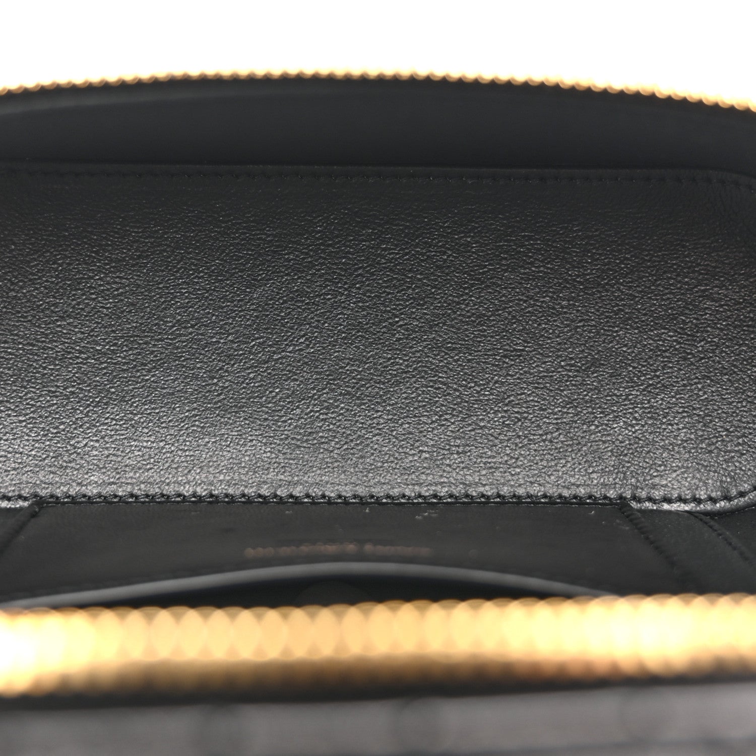 Lambskin Quilted Mini Gaby Vanity Case Black