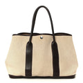 Buffle Skipper Toile Garden Party 36 MM Tote Marron Fonce