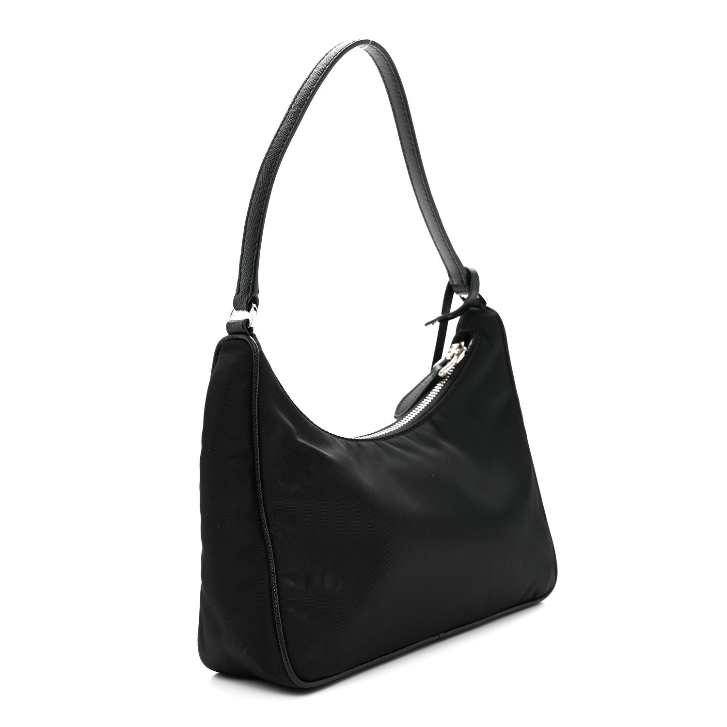 Tessuto Nylon Saffiano Mini Re-Edition 2005 Bag Black