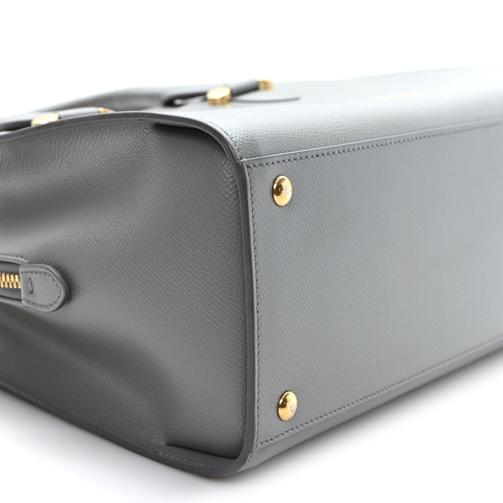 Hammered Calfskin Today Satchel Grey