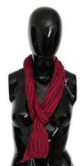 John Galliano Bordeaux Neck Wrap Shawl Foulard Women's Scarf