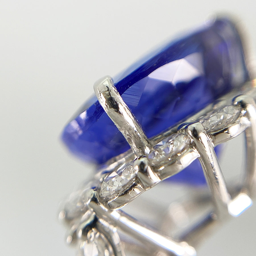 Ring Platinum Tanzanite Diamond
