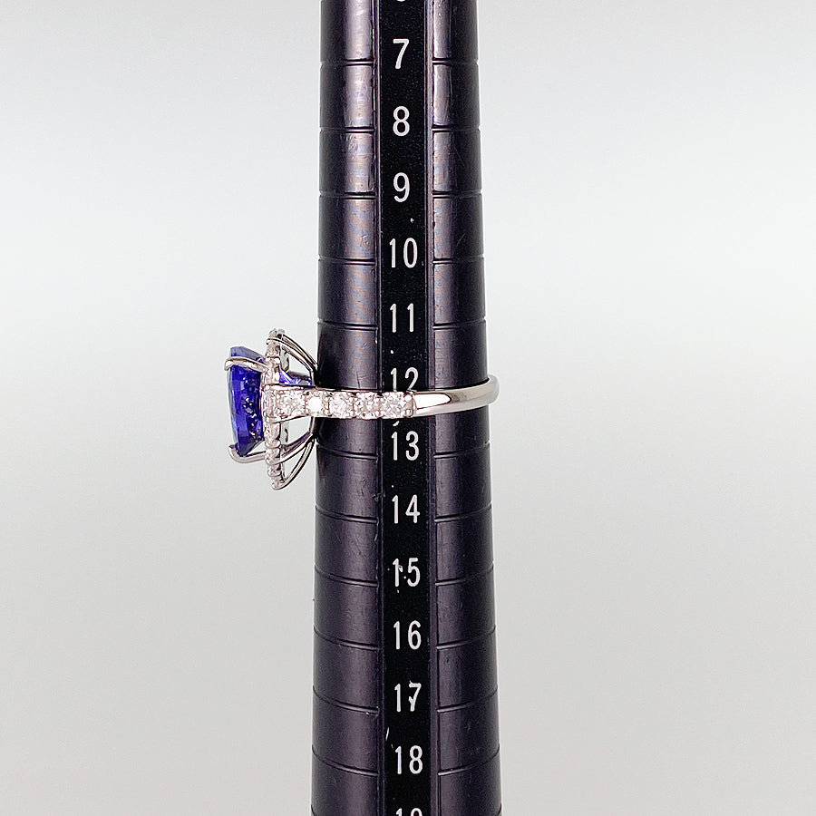 Ring Platinum Tanzanite Diamond