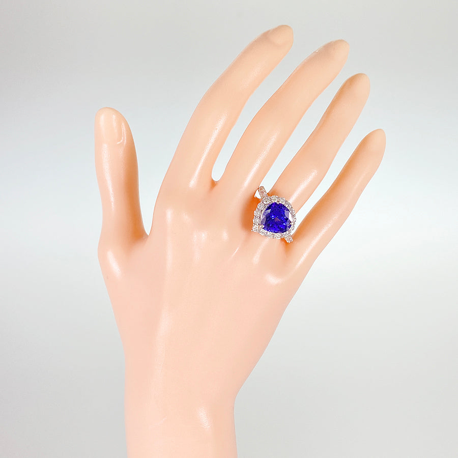 Ring Platinum Tanzanite Diamond