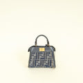 Fendi Navy Blue Nano Peekaboo Bag