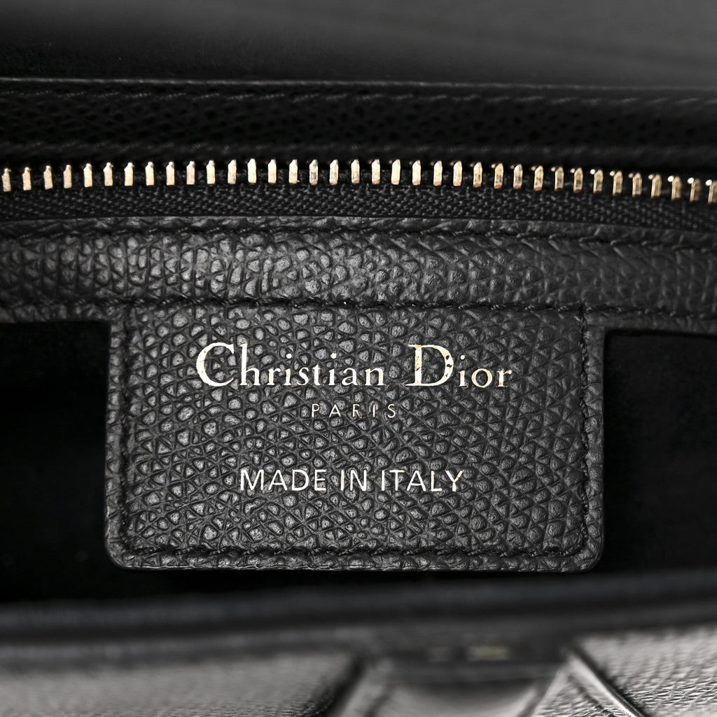 Grained Calfskin Saddle Bag Black