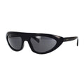 Celine Sunglasses Geometric Full Rim, Shiny Black Frame and Smoke Lens CL40261I01A