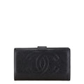 Chanel Coco Mark Caviar Long Wallet