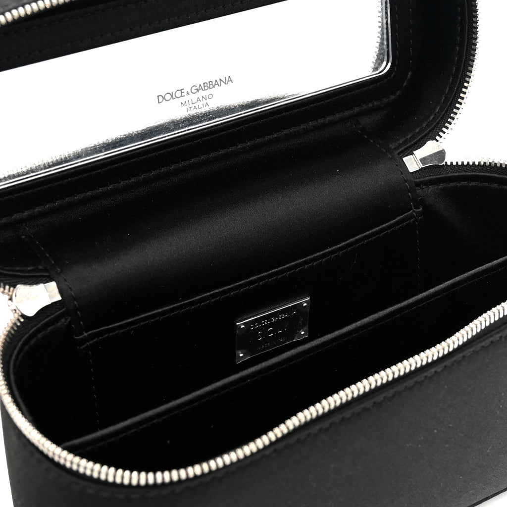 Satin Crystal Pave Medium Sicily Tubes Black