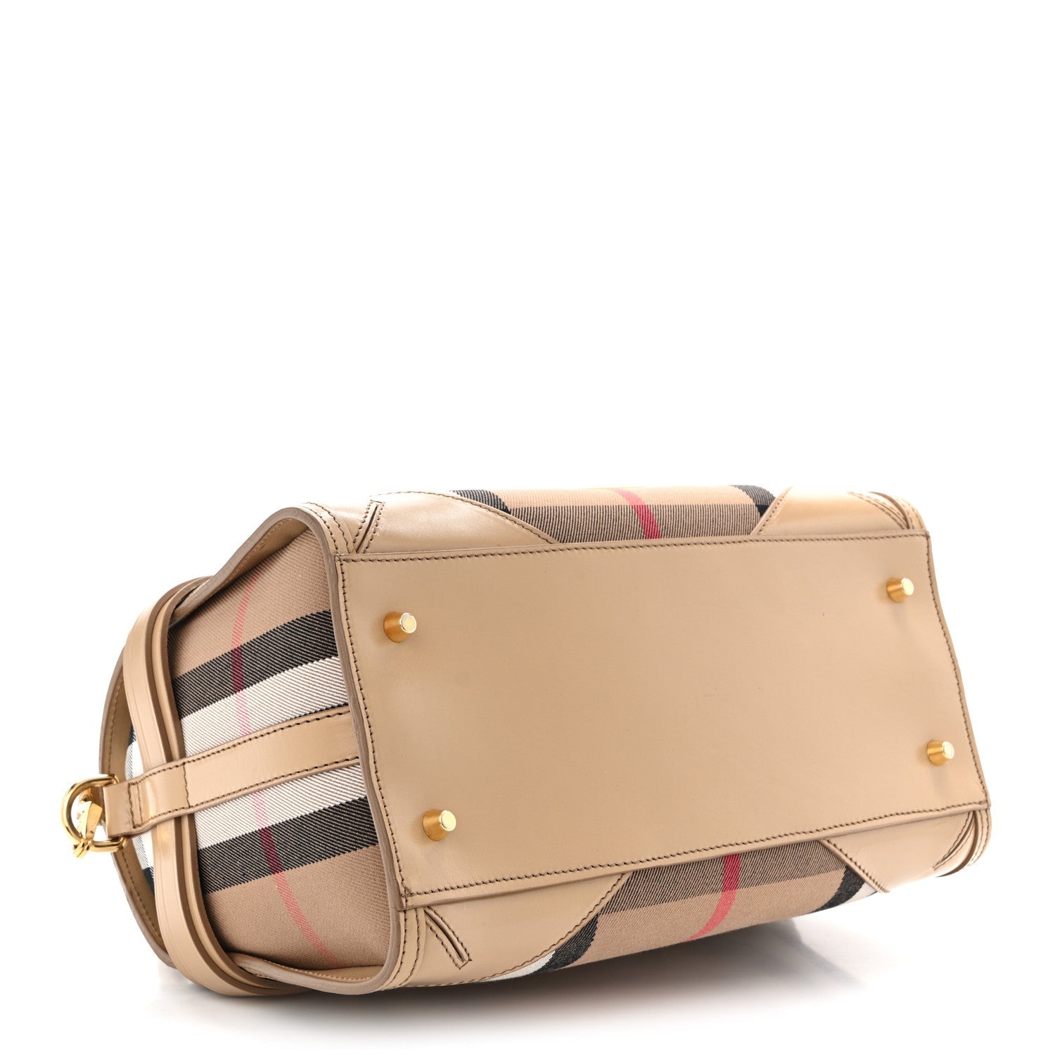 House Check Bridle Calfskin Medium Alchester Bowling Bag Trench