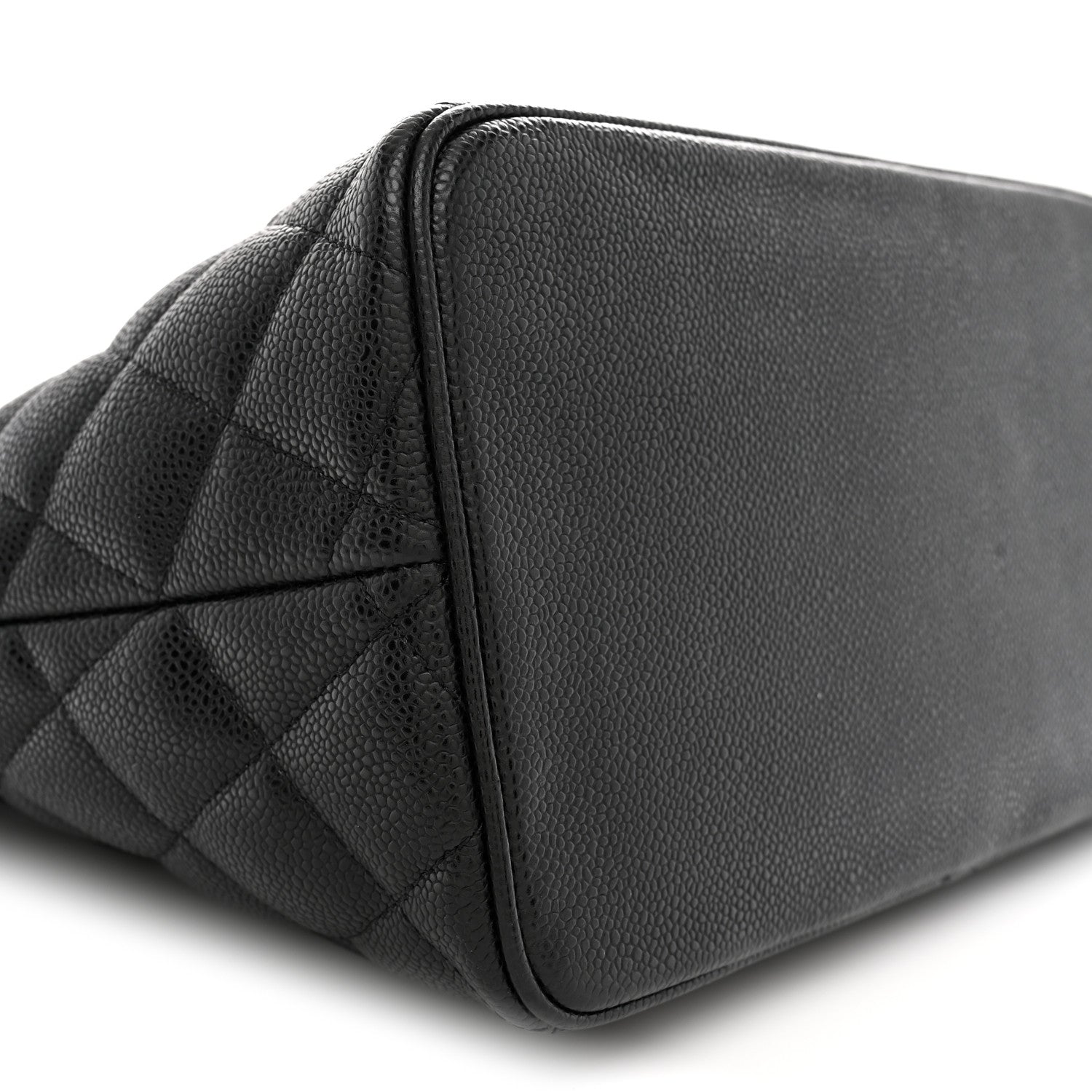 Caviar Quilted Medallion Tote Black