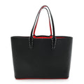 Calfskin Spikes East West Cabata Tote Black