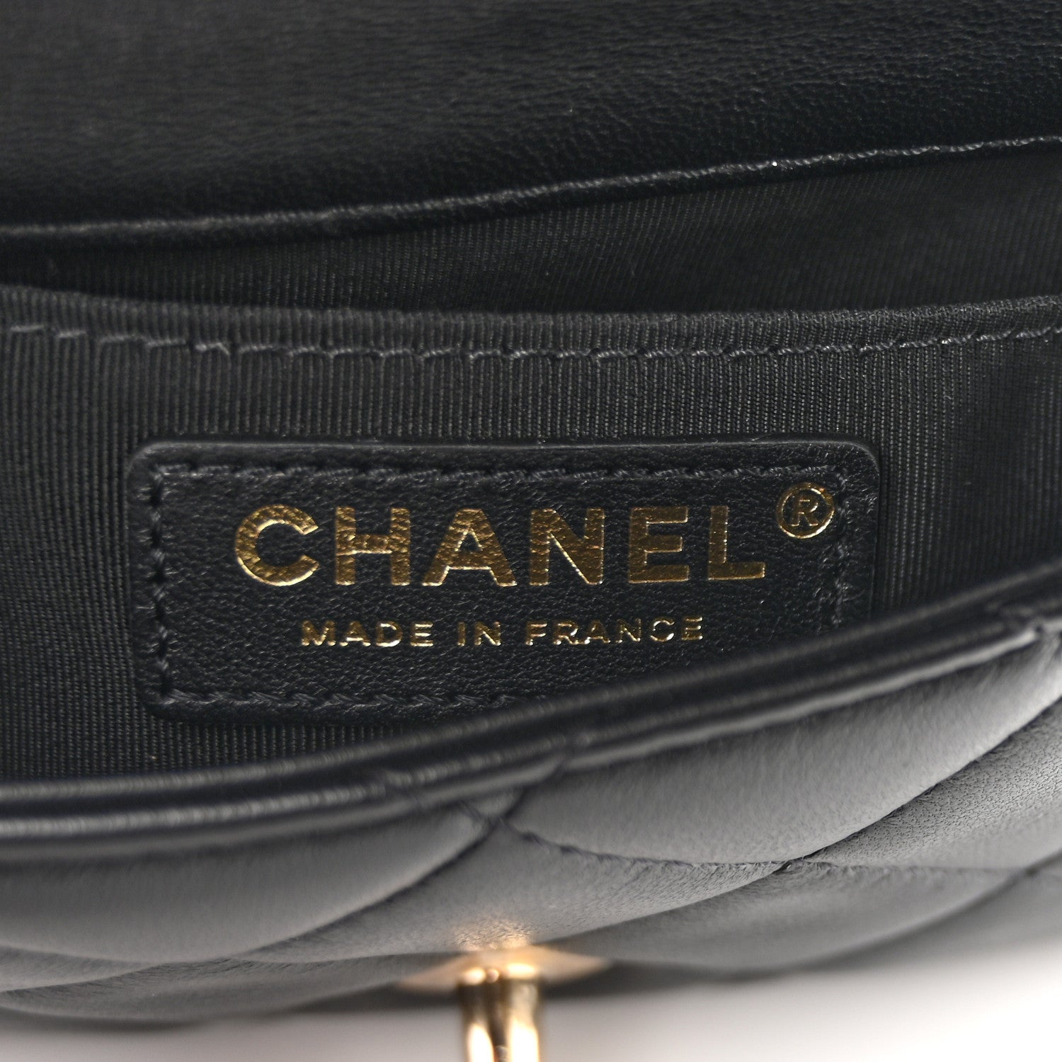 Lambskin Quilted Mini My Precious Waist Bag Black