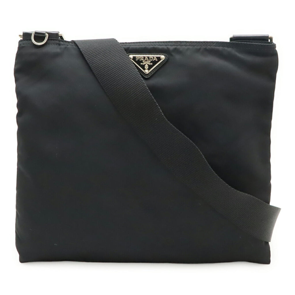 Prada Nylon Leather Shoulder Bag