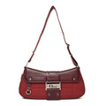 Canvas Calfskin Street Chic Columbus Ave Burgundy