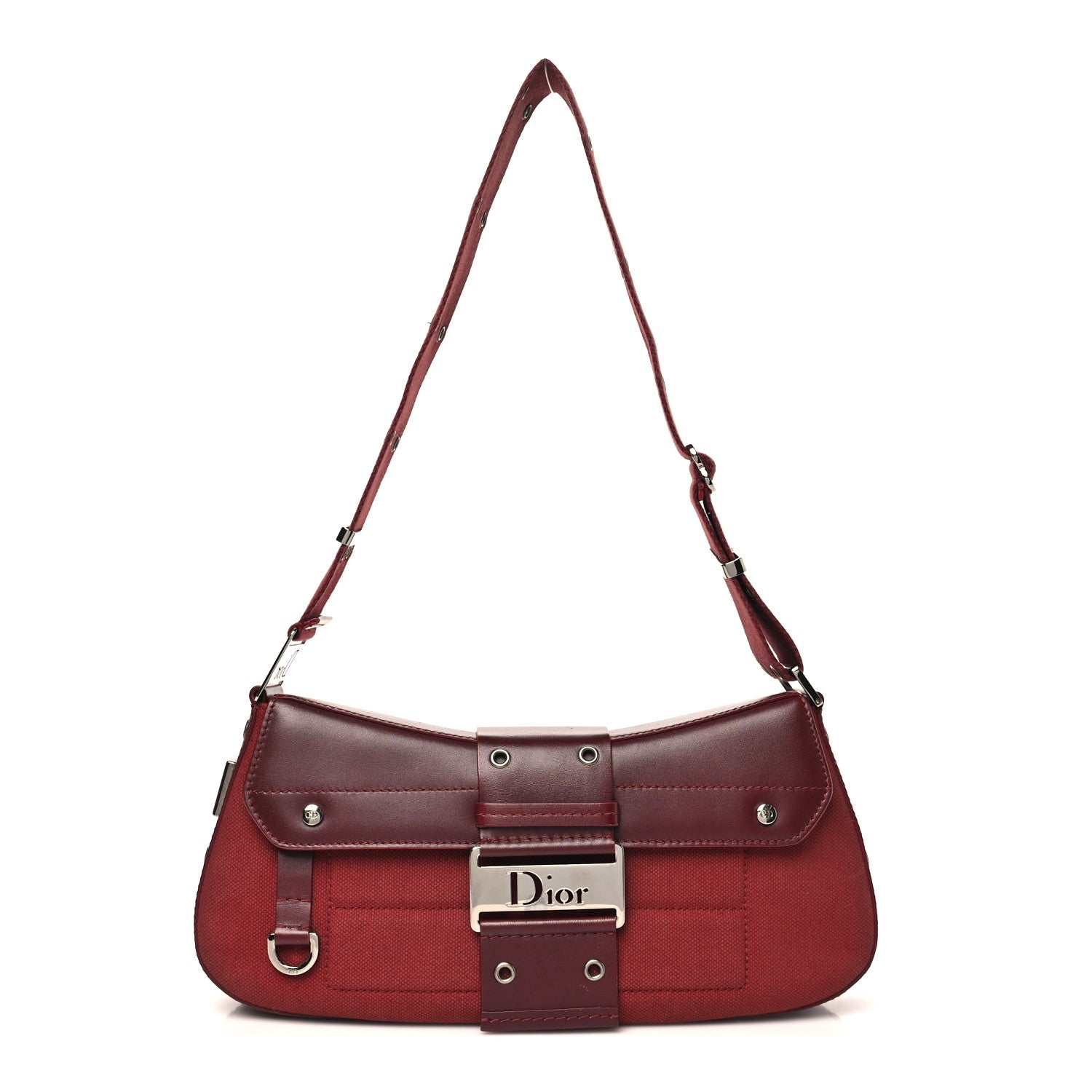 Canvas Calfskin Street Chic Columbus Ave Burgundy