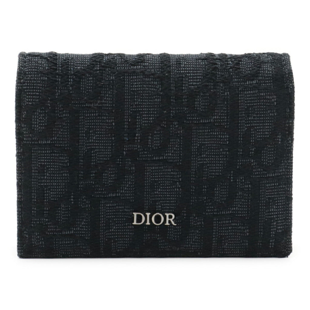 Christian Dior Oblique Jacquard Canvas Card Case