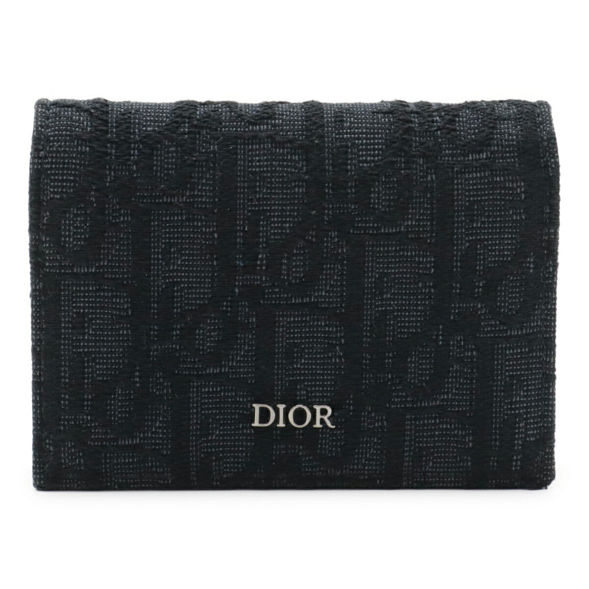 Christian Dior Oblique Jacquard Canvas Card Case