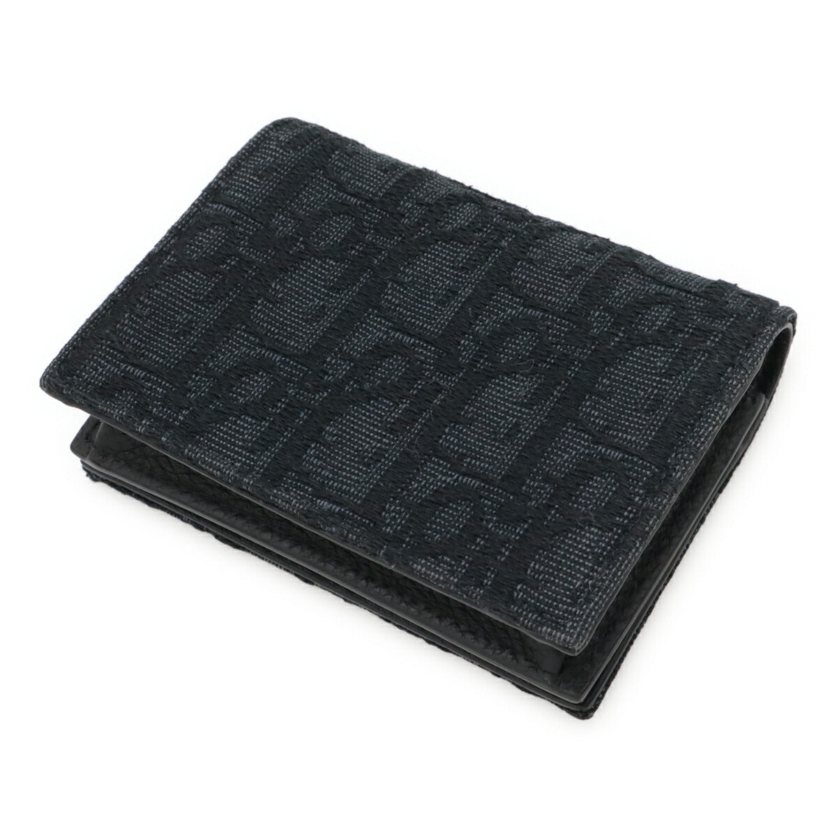 Christian Dior Oblique Jacquard Canvas Card Case
