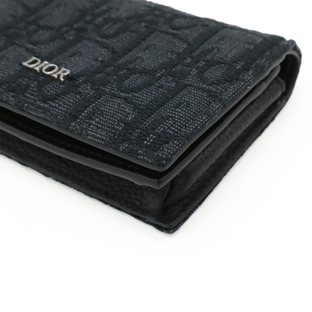 Christian Dior Oblique Jacquard Canvas Card Case