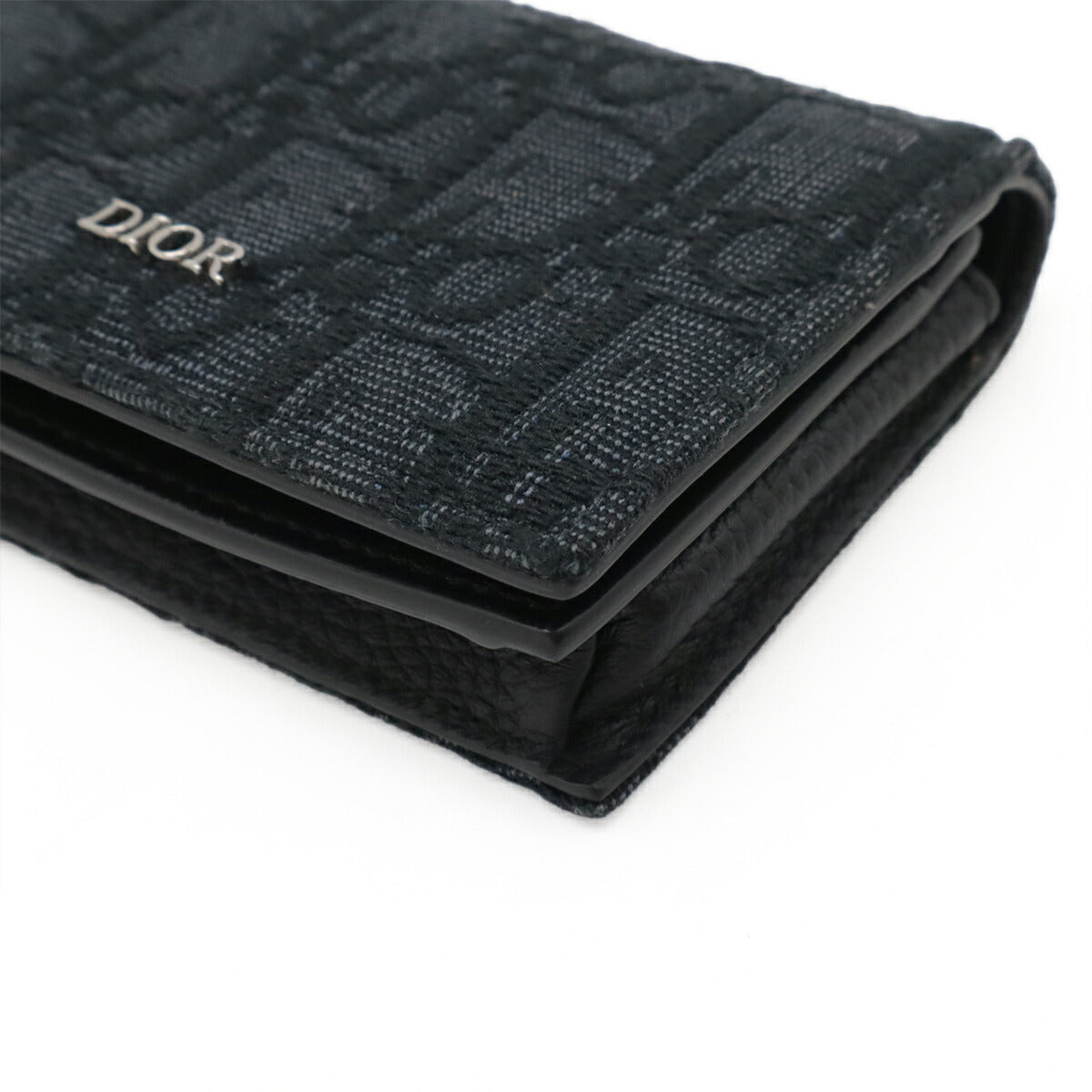 Christian Dior Oblique Jacquard Canvas Card Case