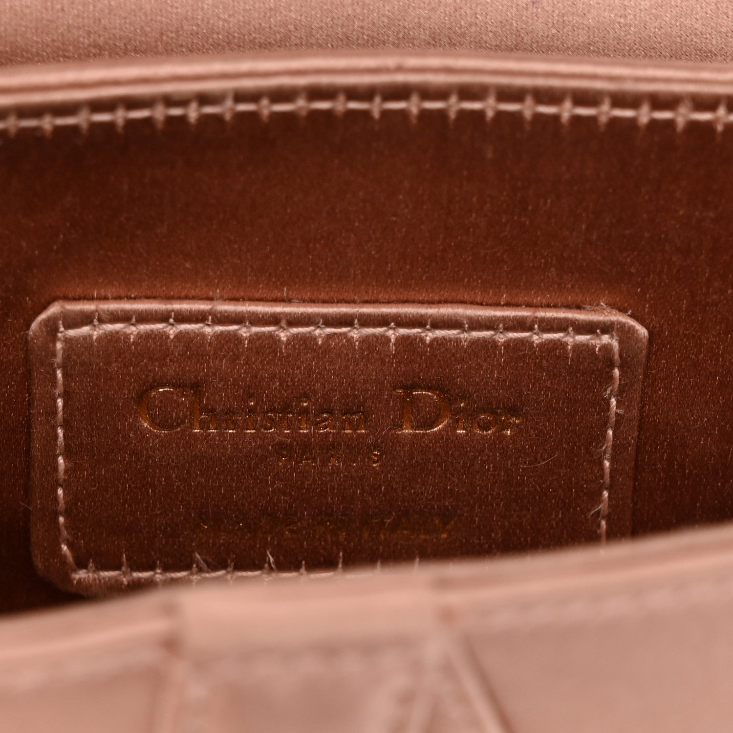 Satin Crystal Mini Saddle Bag Powder Beige