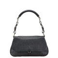Prada Triangle Logo Plate Leather Shoulder Bag