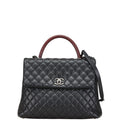 Chanel Coco Mark Matelasse Caviar Skin 2way bag