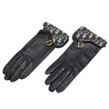 Dior Oblique Trotter Leather Canvas Gloves
