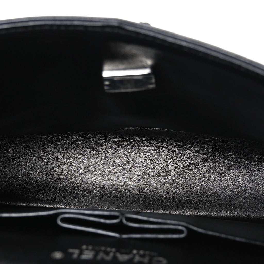 Lambskin Quilted Small Double Flap So Black