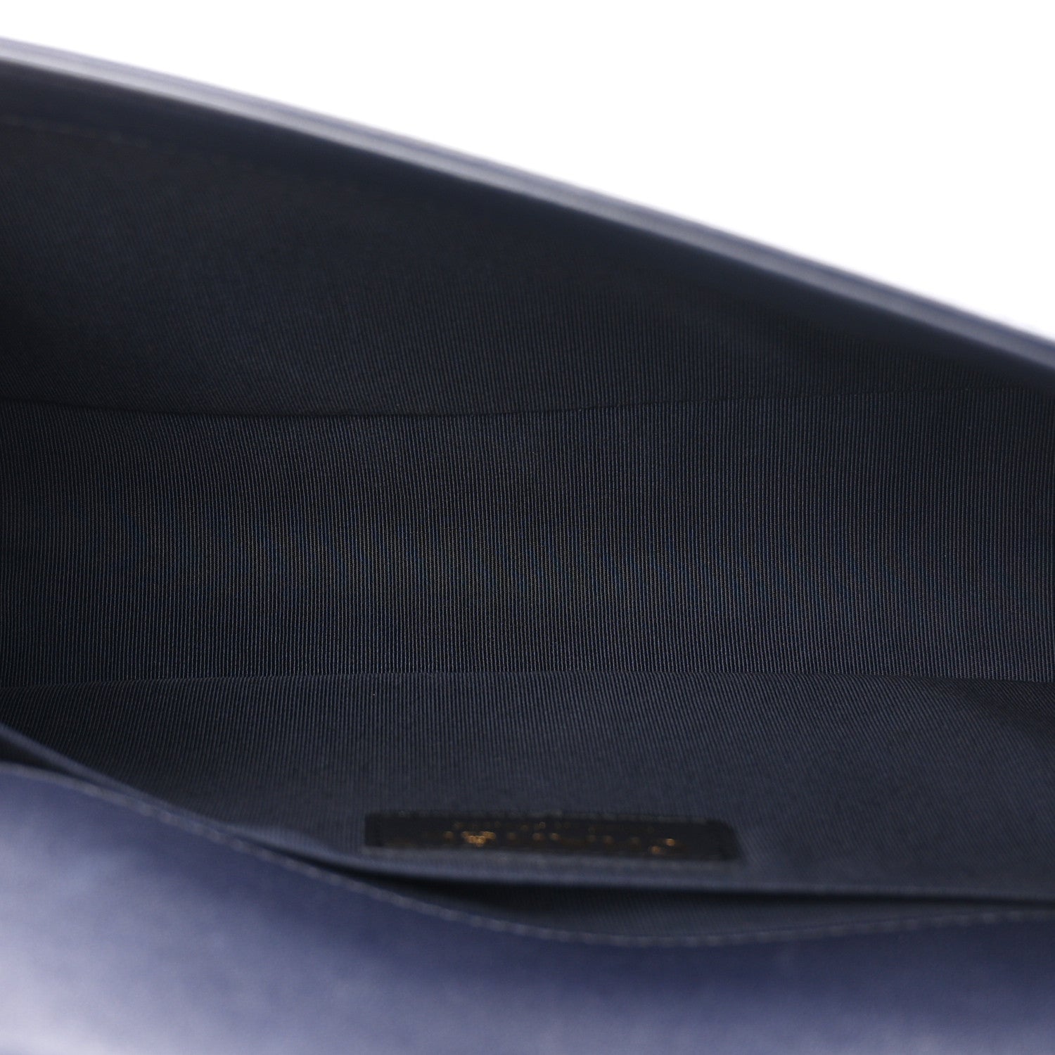 Lambskin Quilted Medium Boy Flap Navy