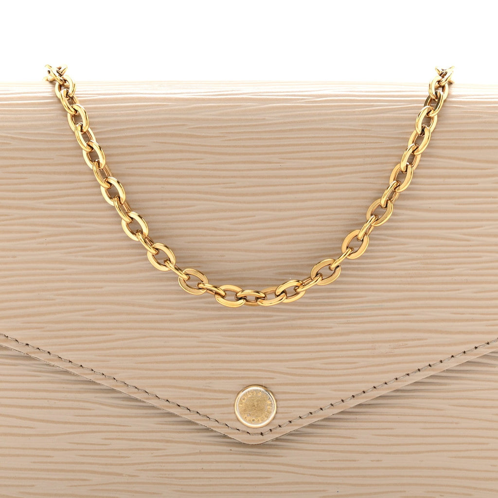 Epi Felicie Pochette Chain Wallet Galet