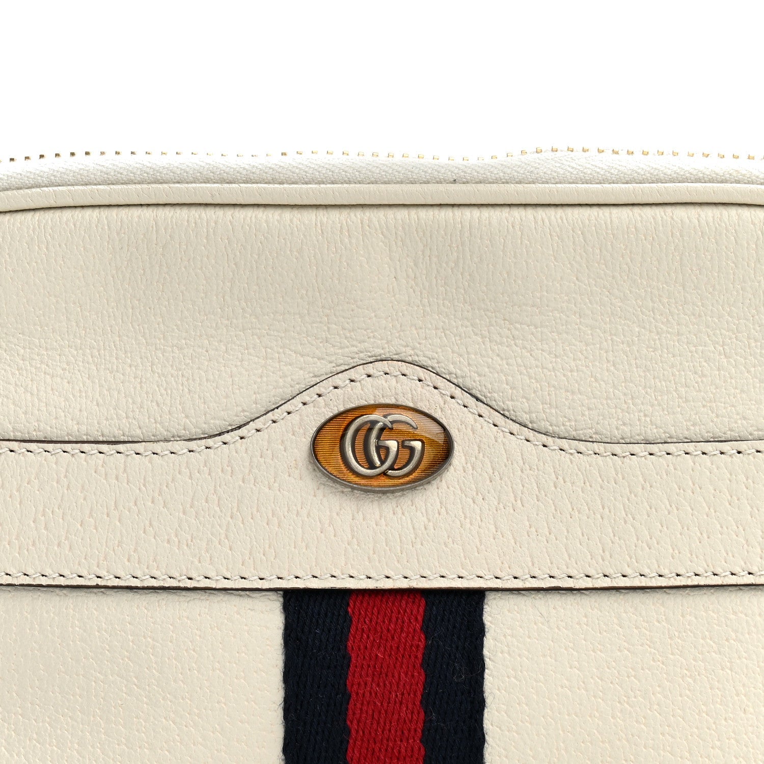 Grained Calfskin Ophidia Belted iPhone Case 75 30 White