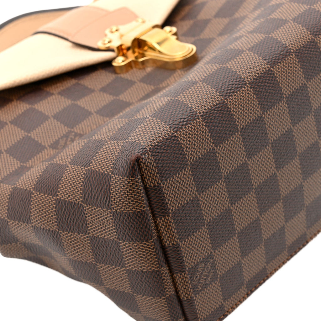 Damier Ebene Clapton Backpack Creme