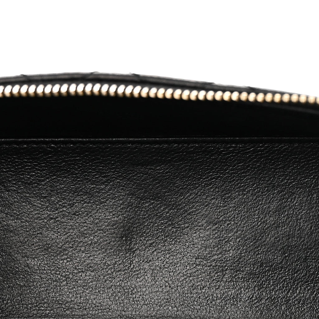 Lambskin Quilted Mini Gaby Vanity Case Black