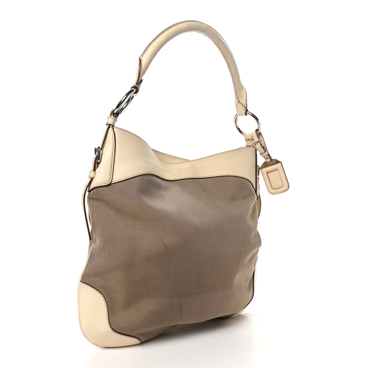 Jacquard Logo Shoulder Bag Corda Cera