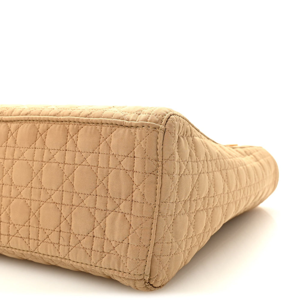 Nylon Cannage Large Lady Dior Tan
