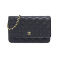Chanel Timeless Classic Line Caviar Skin Chain Wallet