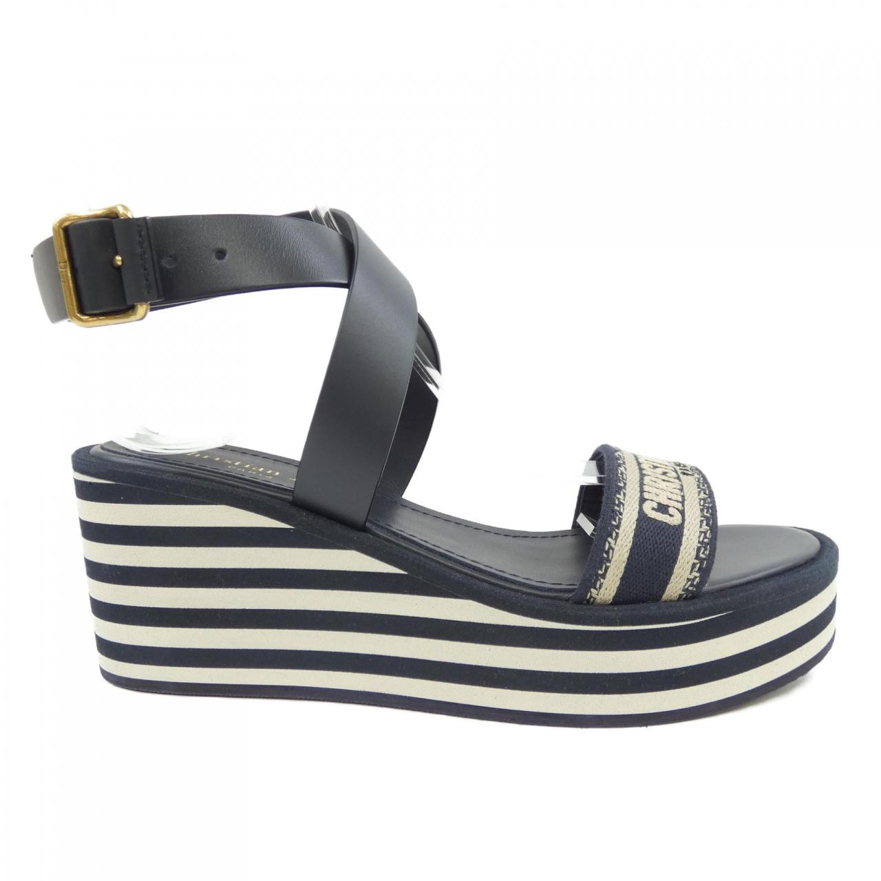 Christian Dior Embroidery Cotton Sandals
