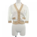 Prada Cropped Semi Raglan Shoulder Cardigan