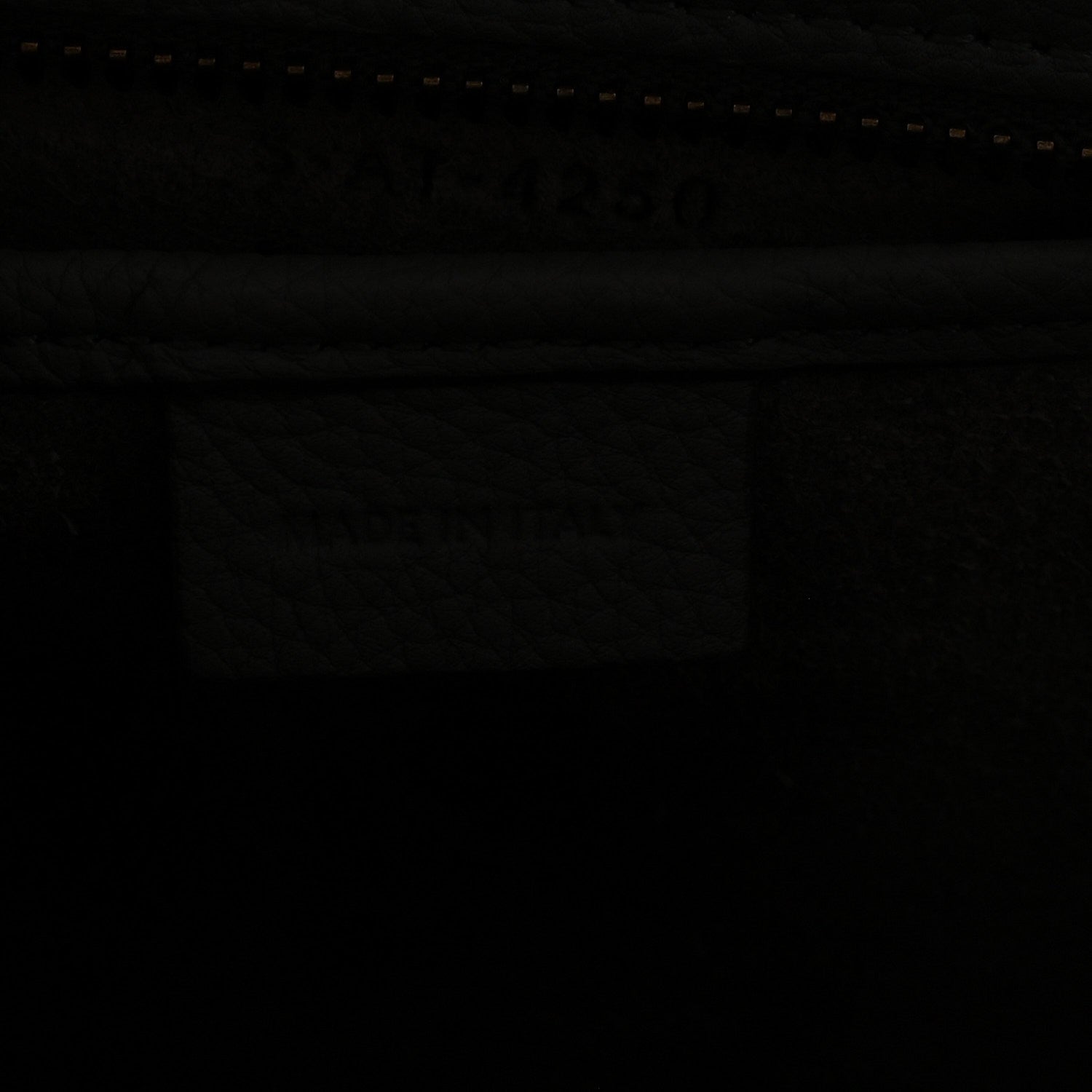 Drummed Calfskin Nano Luggage Kohl