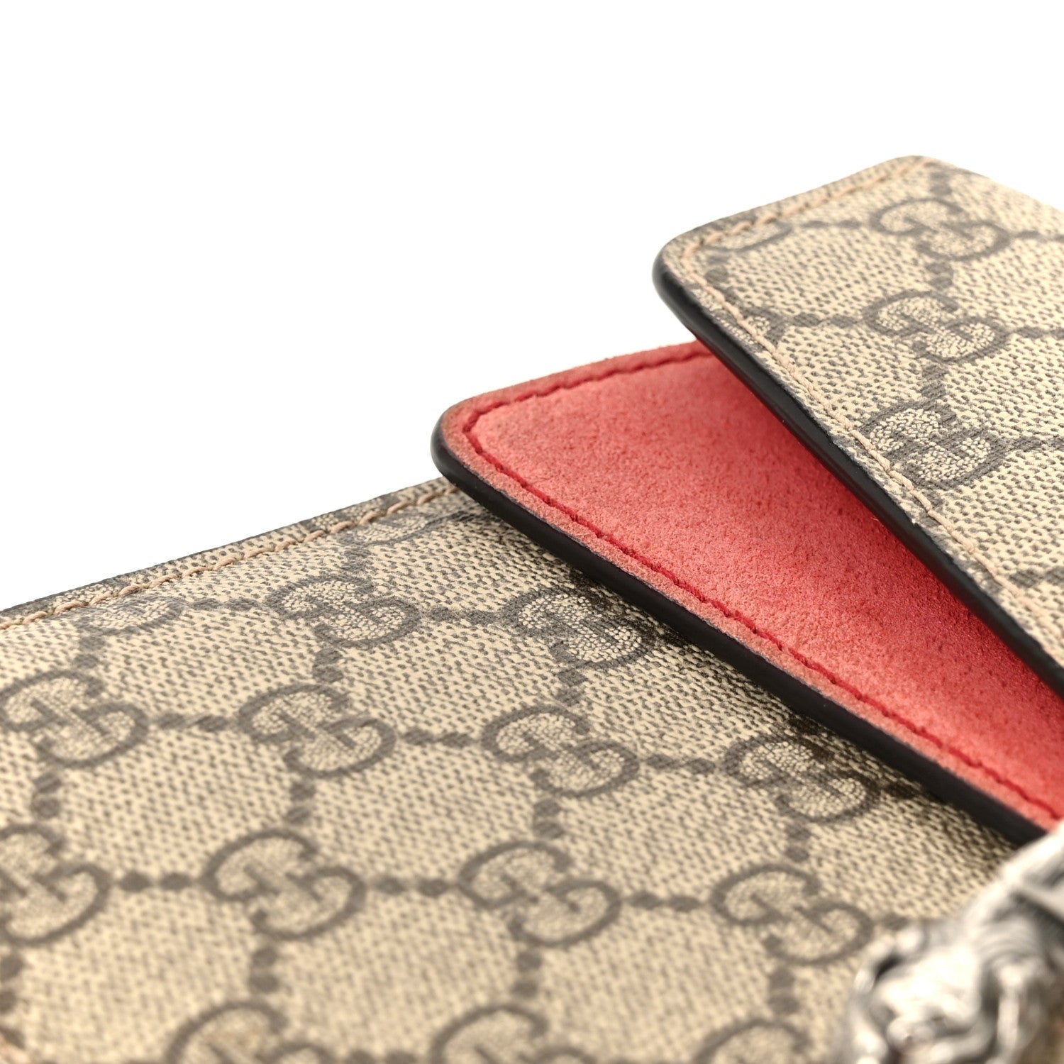 GG Supreme Monogram Small Dionysus Shoulder Bag Red